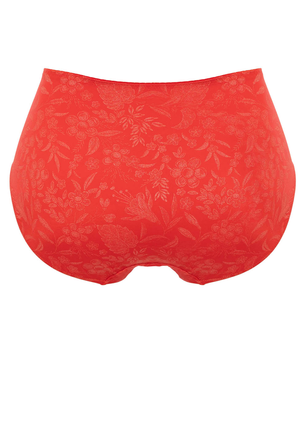 Slip Taille Haute Ulla Dessous Rouge Coquelicot