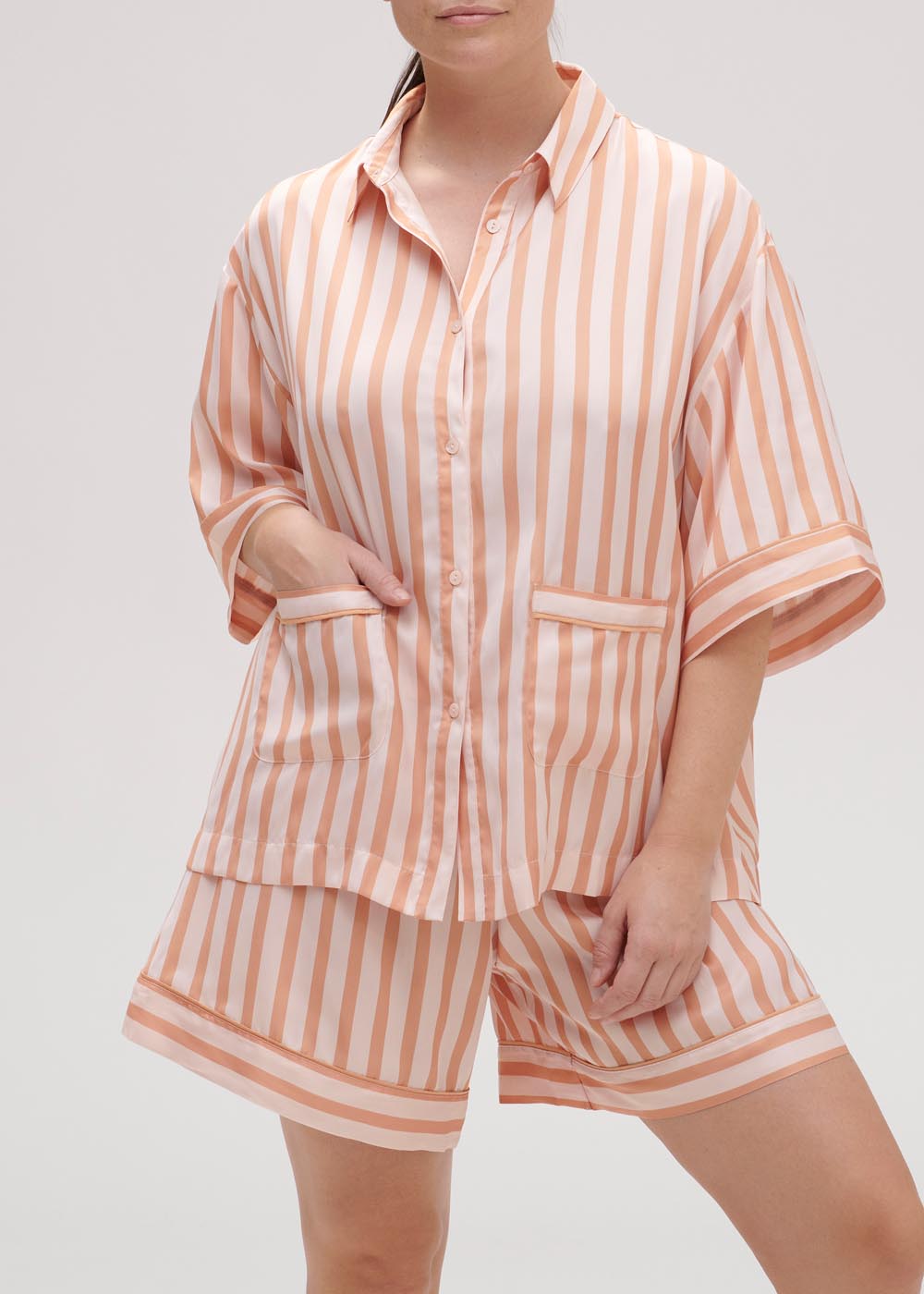 Chemise  manches courtes Simone Prle Peach Nights