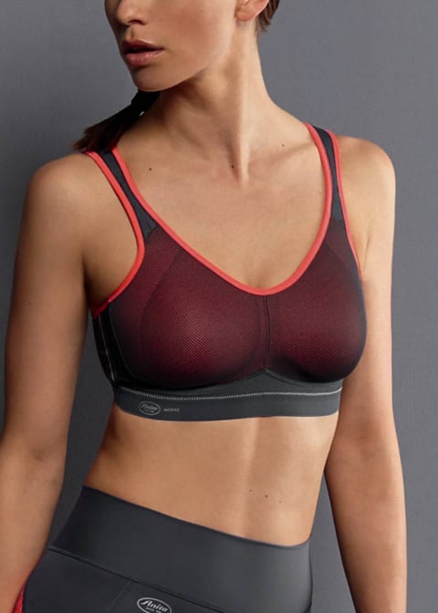 Soutien-gorge de Sport Maintien Extrme Anita Active Corail / Anthracite