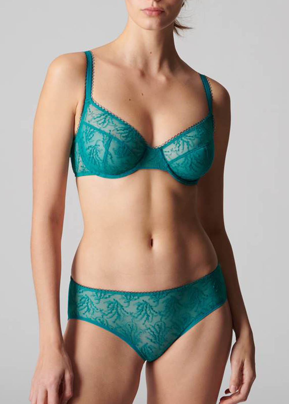 Soutien-gorge Embotant  Armatures Simone Prle Vert Emeraude