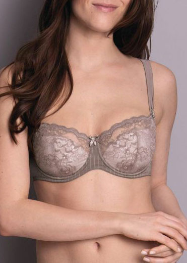 Soutien-gorge Balconnet  Armatures Rosa Faia d'Anita Gris Cendre