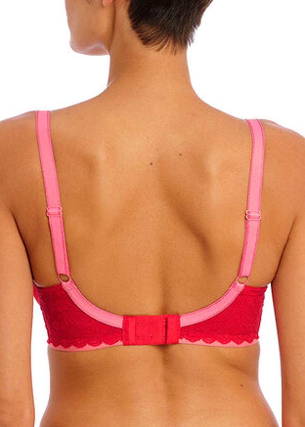 Soutien-gorge balconnet  coques Freya Chili Red