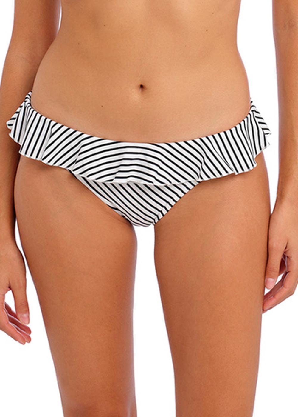 Bikini Slip  Volants Maillots de Bain Freya  Stripe Black