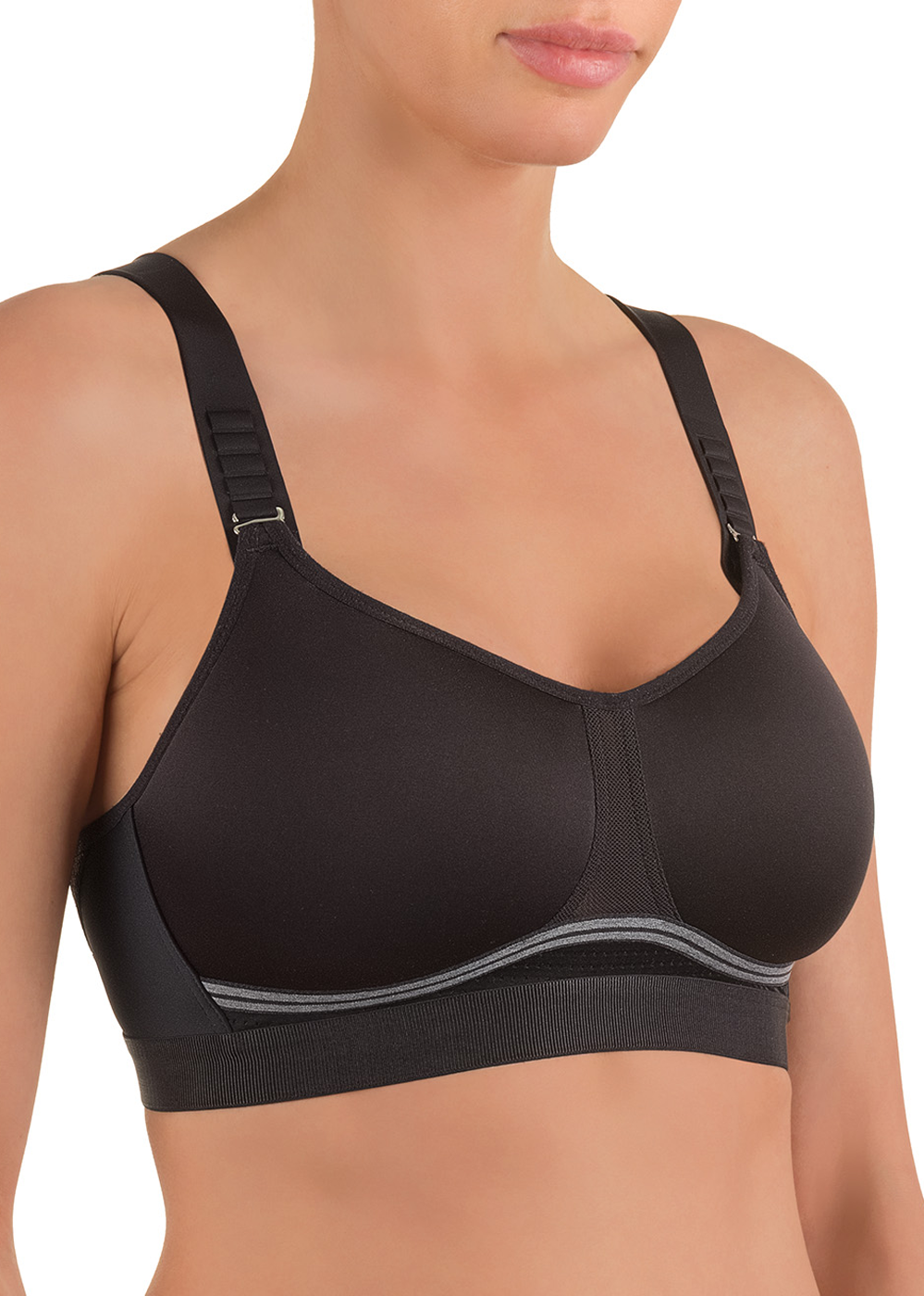 Soutien-gorge de Sport sans Armatures Conturelle Noir