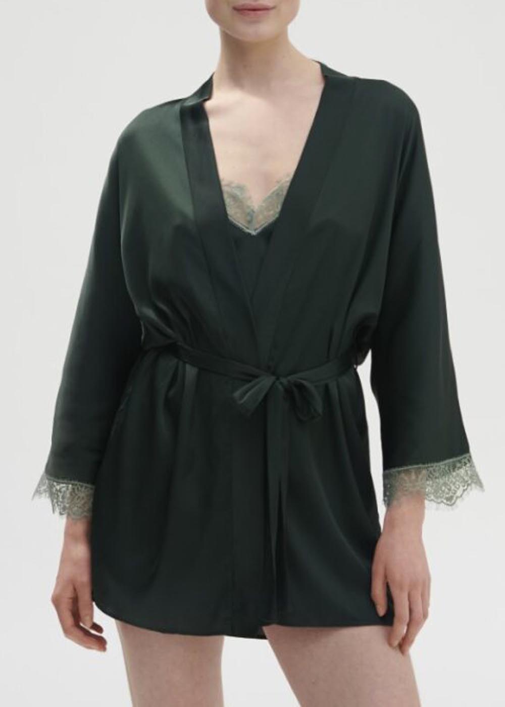 Kimono Simone Pérèle Vert Kolsaï