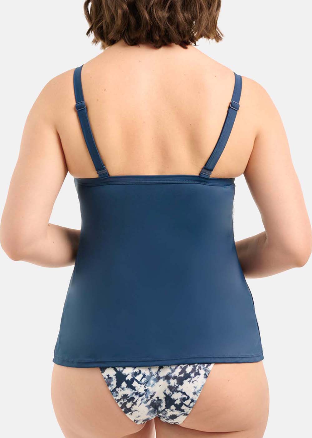 Tankini sans armatures Maillots de Bain Sans Complexe Tie & Die Bleu