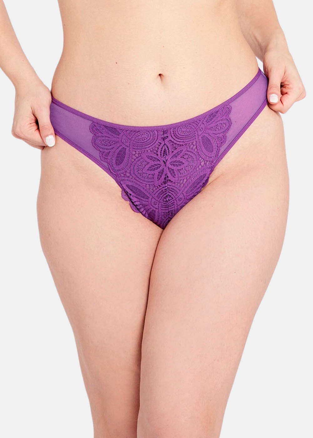 String Sans Complexe Violet Vif