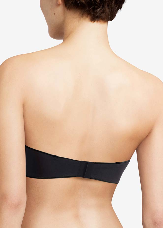 Soutien-gorge Bandeau Bretelles Amovibles Chantelle Noir