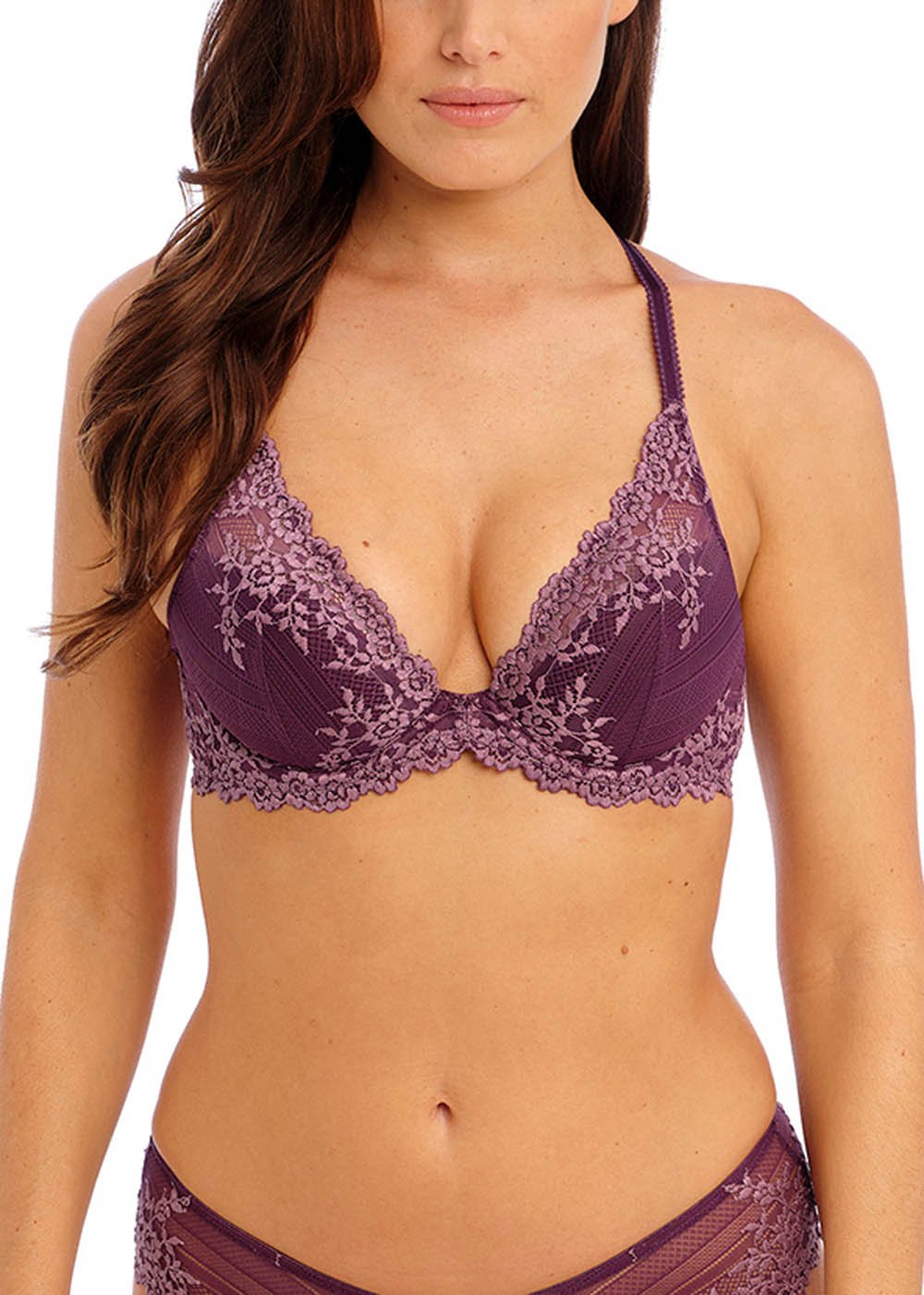 Soutien-gorge Plunge  Armatures Wacoal Italian Plum/ Valerian