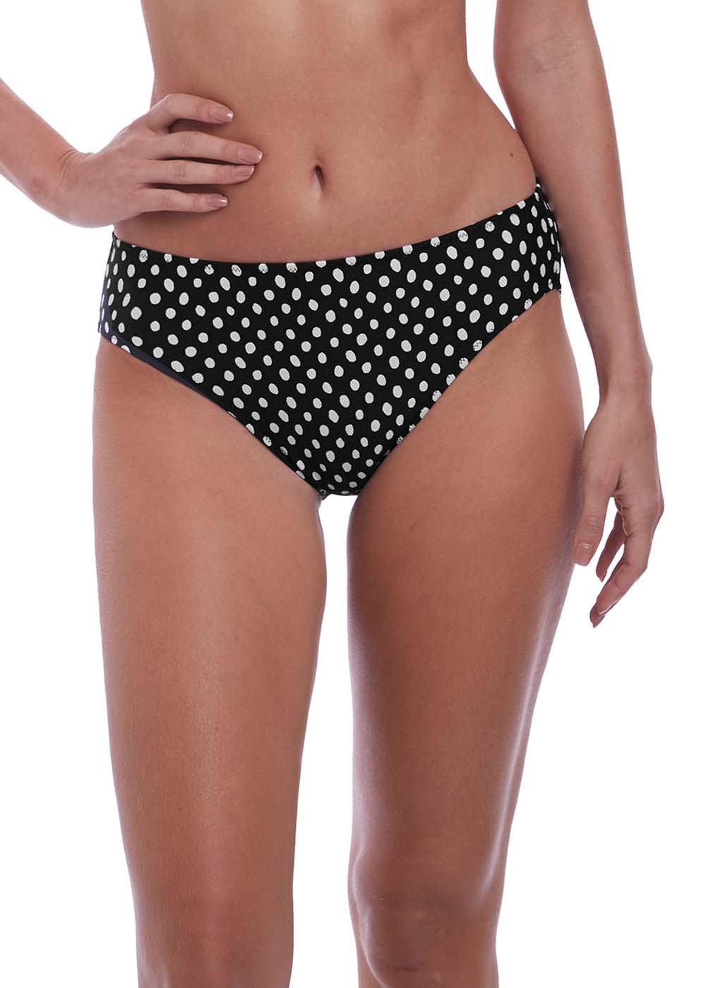 Slip Maillots de Bain Fantasie  Black and White