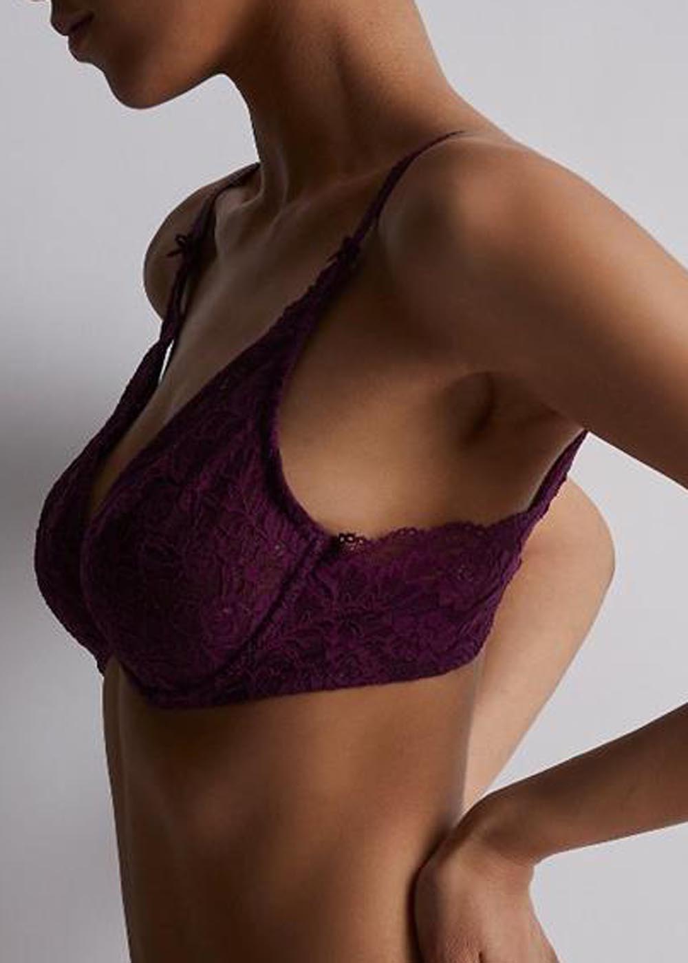 Soutien-gorge Triangle Plunge Aubade Berry