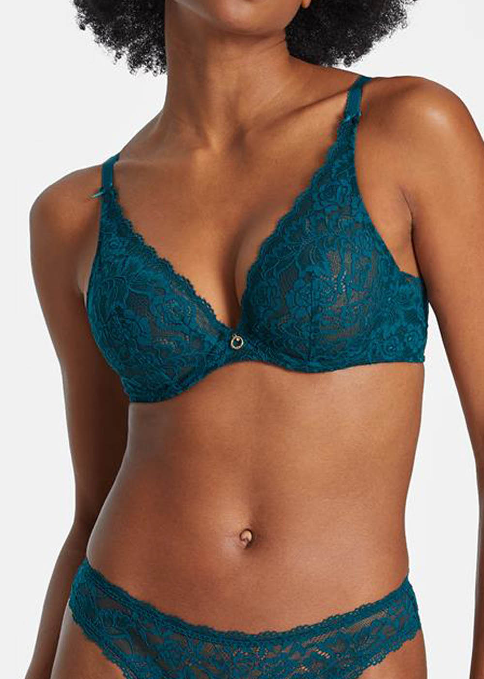 Soutien-gorge Triangle Plunge Aubade Deep Green