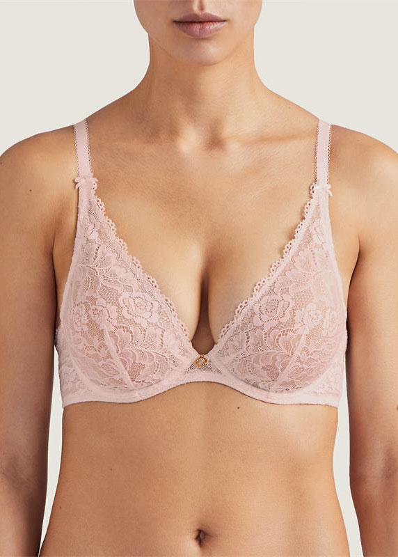 Soutien-gorge Triangle Plunge Aubade Powder Pink