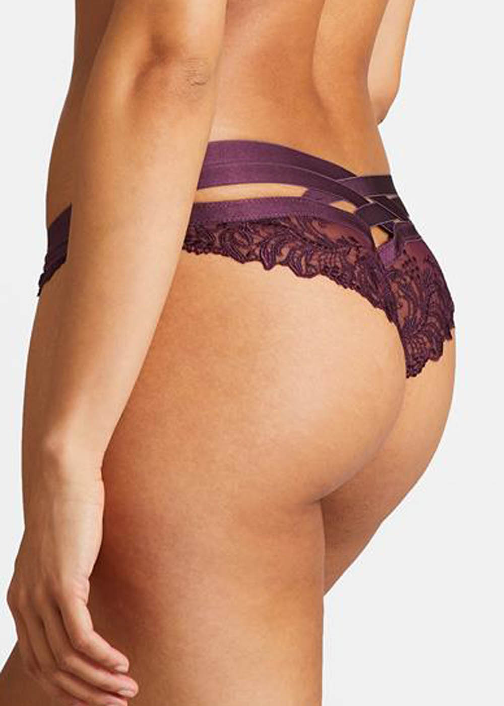 Slip Mini-Coeur  Aubade Wineberry