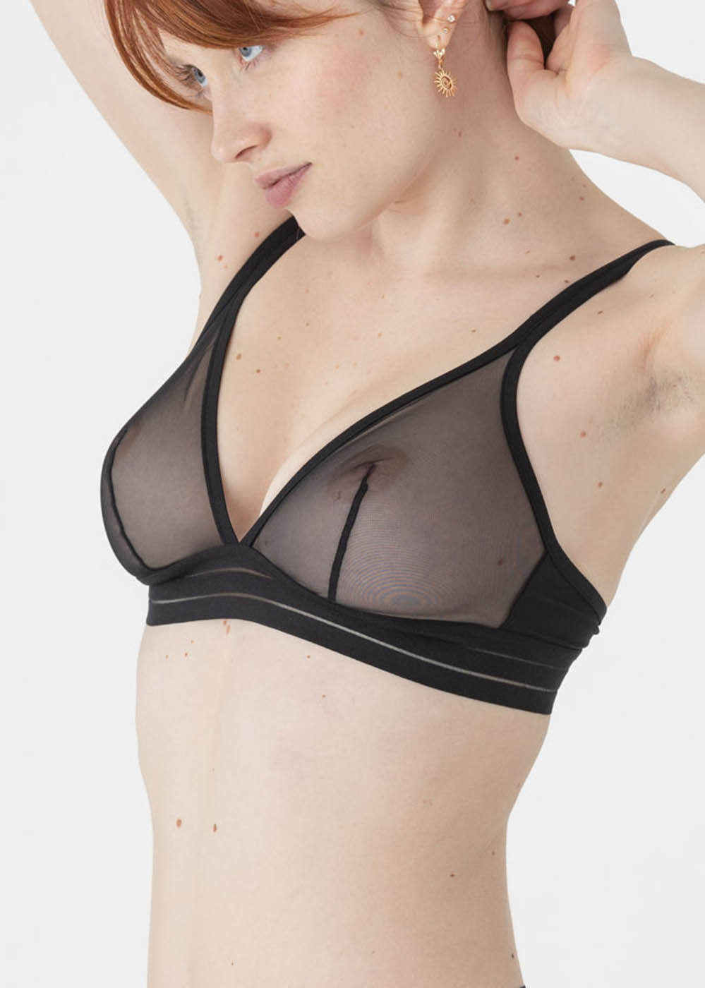 Soutien-gorge Triangle sans Armatures Maison Lejaby Noir