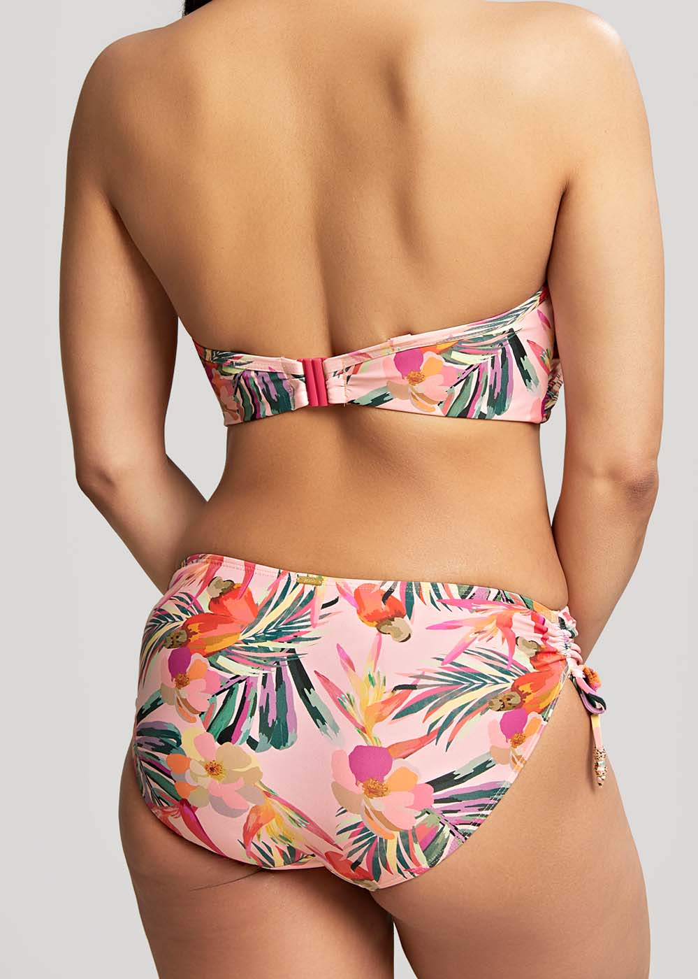 Slip de bain brsilien  nouettes Maillots de Bain Panache Pink Tropical