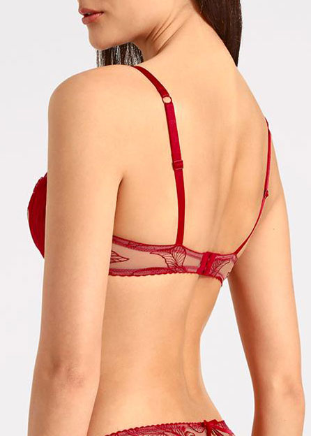 Soutien-gorge Corbeille  Armatures Aubade Rouge crin