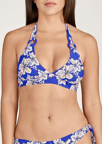 Soutien-Gorge Triangle Coques Sans Armatures Maillots de Bain Aubade  Floral Glycine