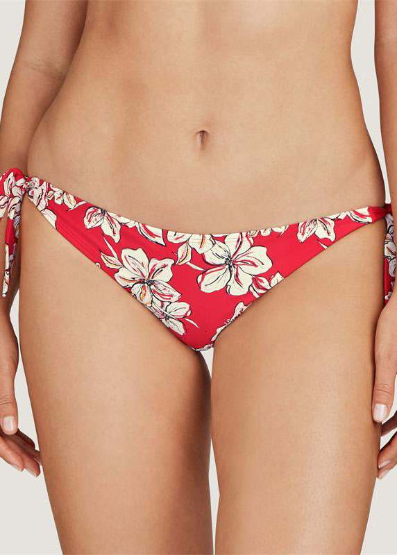 Bikini Slip Maillots de Bain Aubade  Floral Sanguine