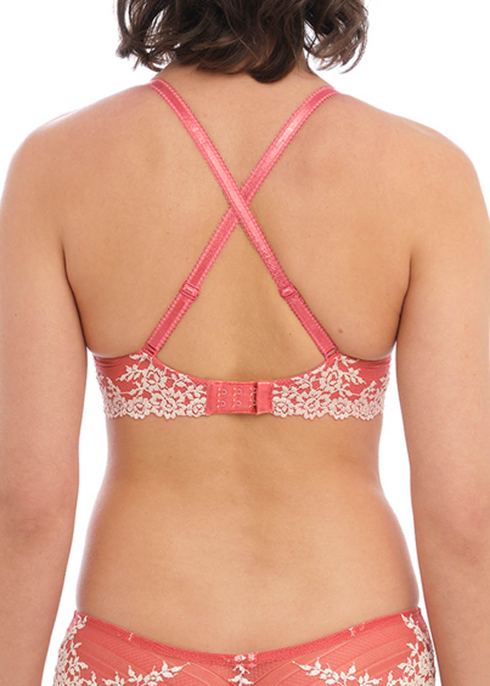Soutien-gorge Plunge  Armatures Wacoal Faded Rose / White Sand