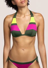 Soutien-gorge Triangle Rembourr Maillots de Bain Andres Sarda Paradise Green