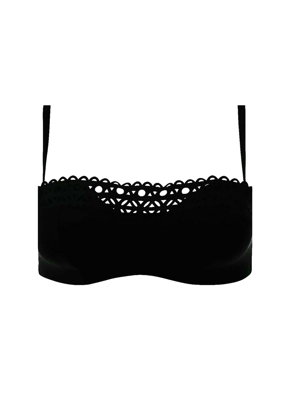 Soutien-gorge Bandeau Coque Maillots de Bain Lise Charmel  Noir