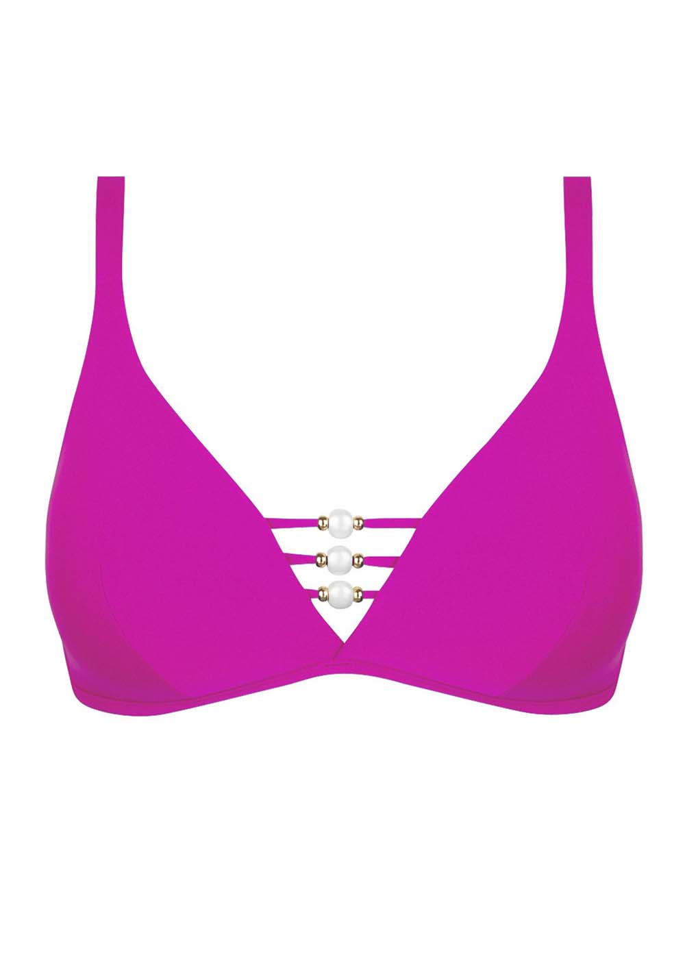 Haut de maillot de bain coques sans armatures Maillots de Bain Lise Charmel  Tresses Fuschia