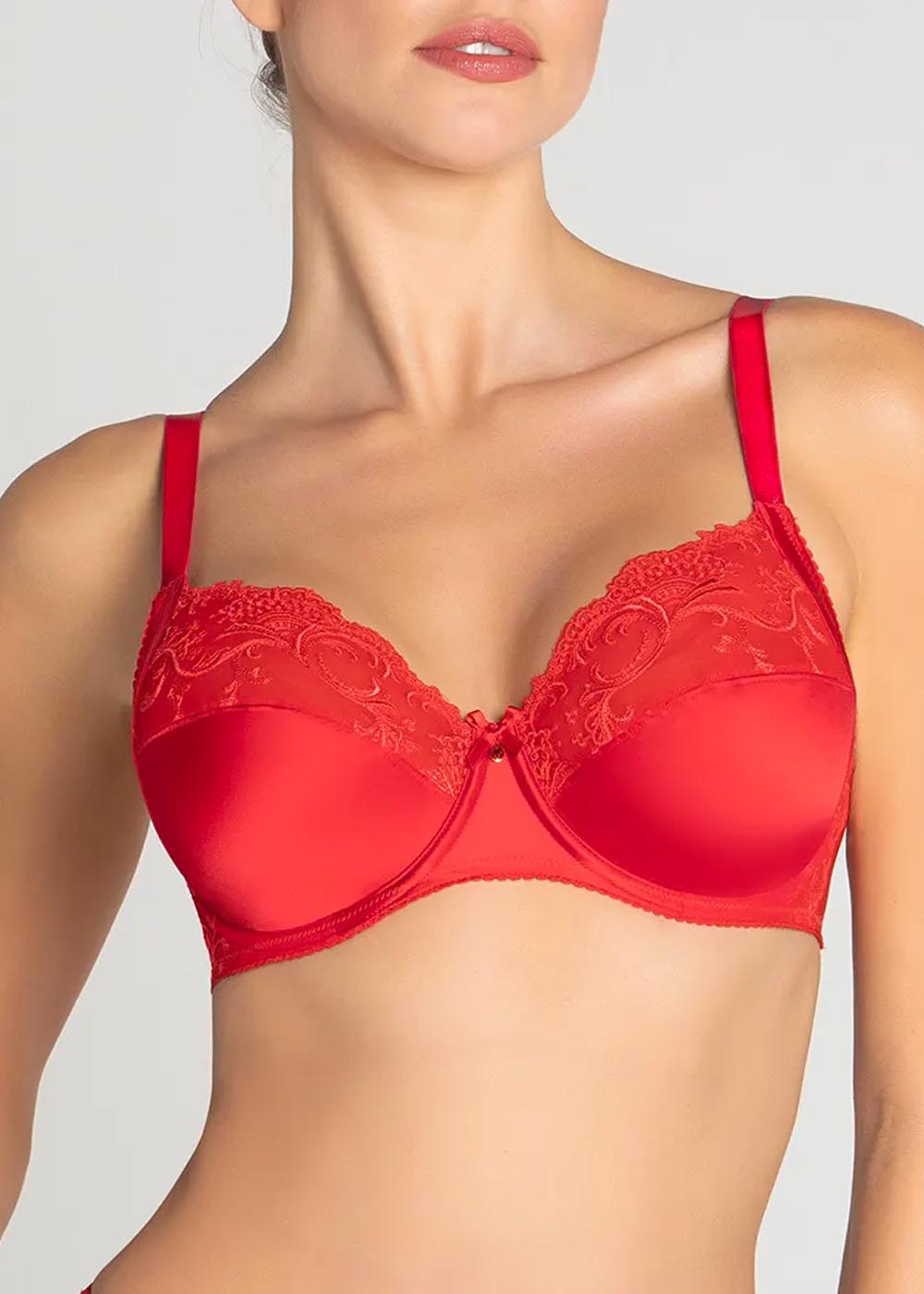 Soutien-gorge Emboitant Bonnets Profonds avec Armatures Lise Charmel Splendeur Rouge