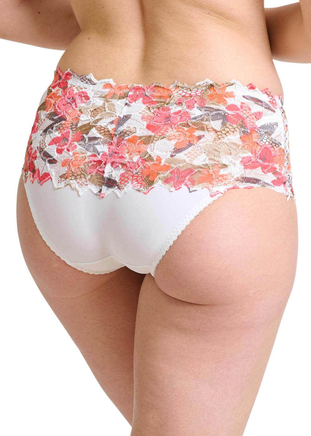 Culotte Sans Complexe Imprim Floral Blanc Rose