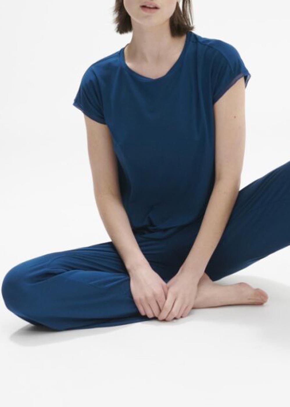 T-Shirt Simone Prle Bleu Posidon