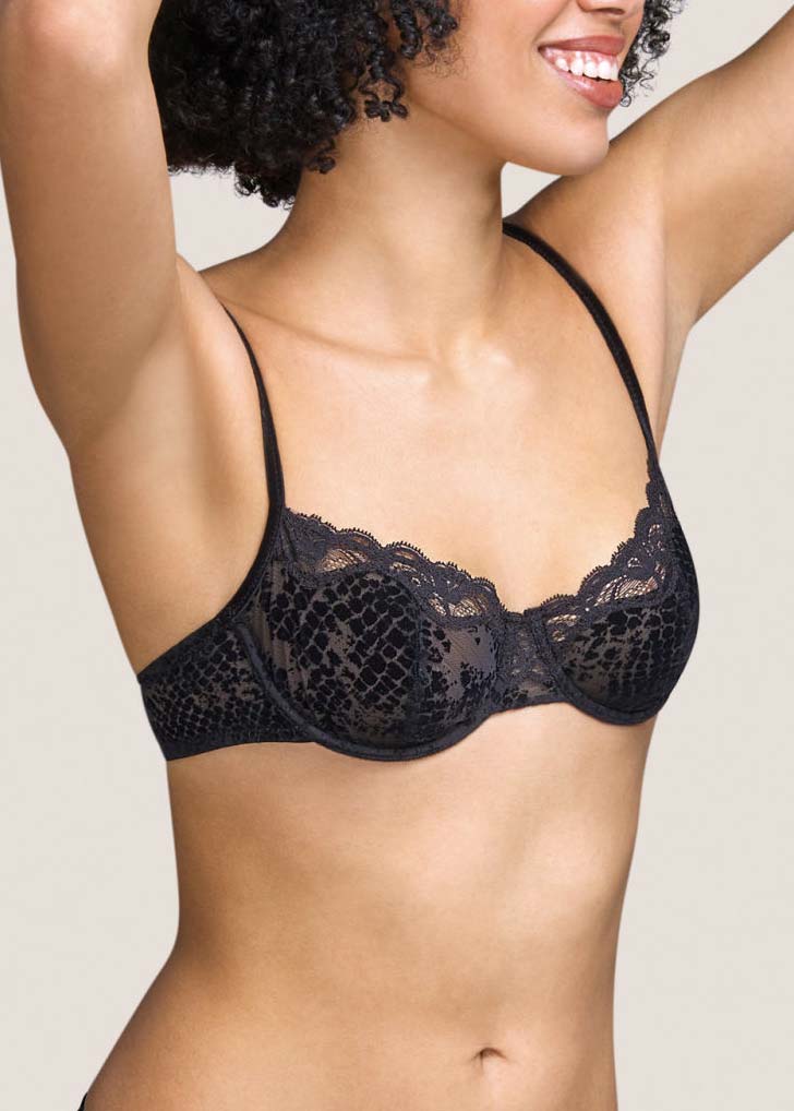 Soutien-gorge Balconnet Couture Verticale Andres Sarda Noir