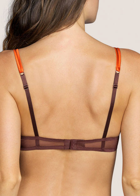  Soutien-gorge Push-up Coussinets Amovibles  Andres Sarda Deep Chocolate
