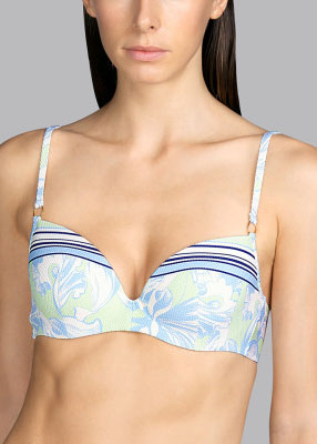 Soutien-gorge Embotant Rembourr Maillots de Bain Andres Sarda Pacific Flower