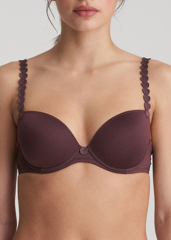 Soutien-gorge Rembourr Plongeant  Armatures Marie-Jo Aubergine