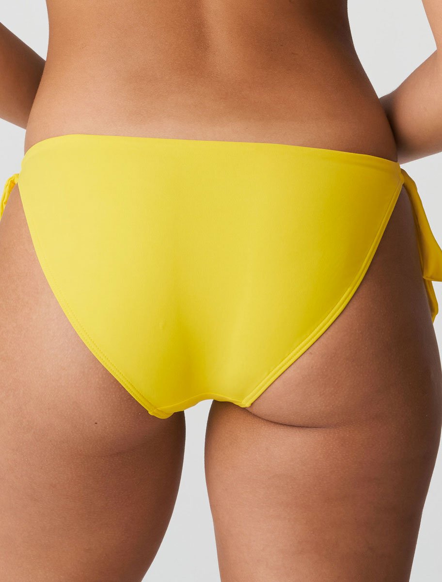 Slip Taille Basse Ficelles Maillots de Bain Prima Donna Swim Yellow