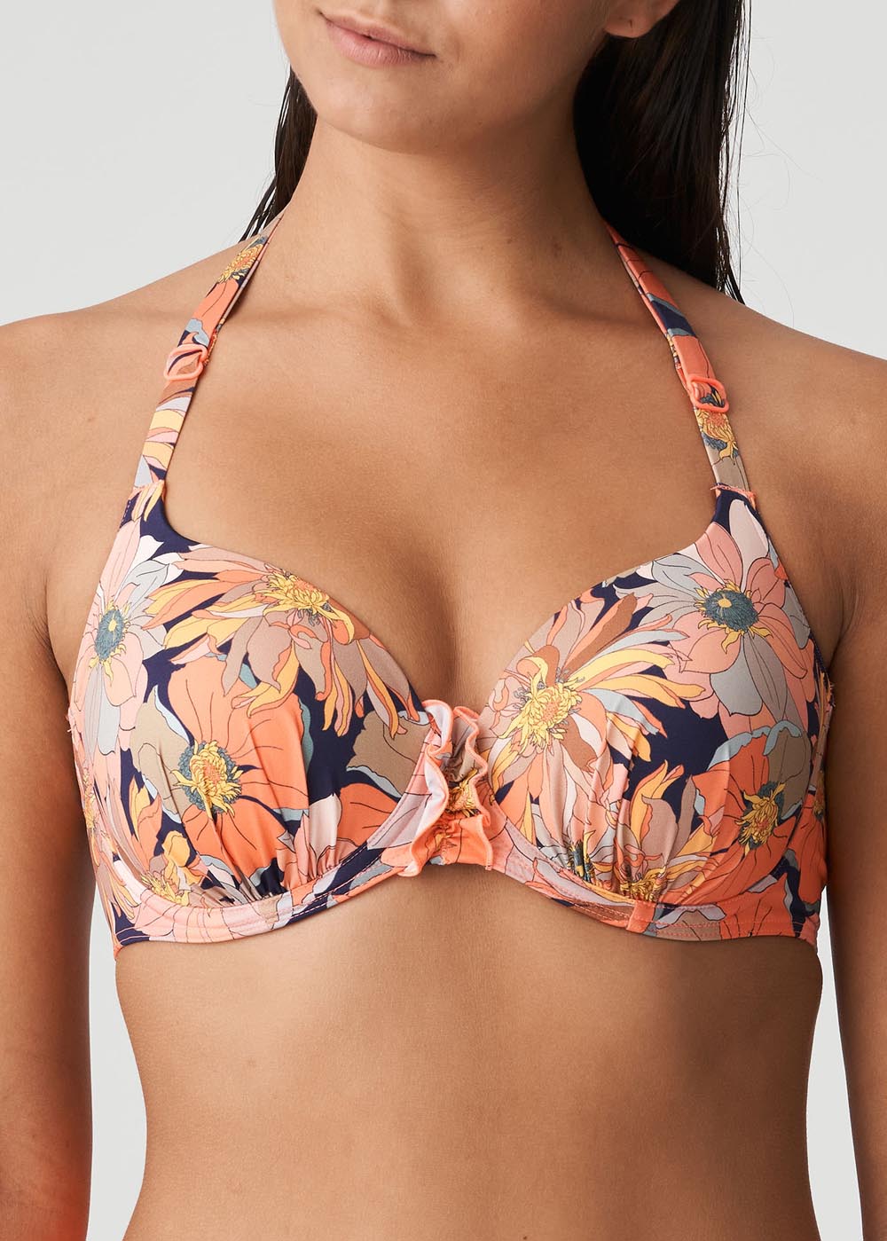 Bikini Embotant Rembourr Maillots de Bain Prima Donna Swim Coral Flower