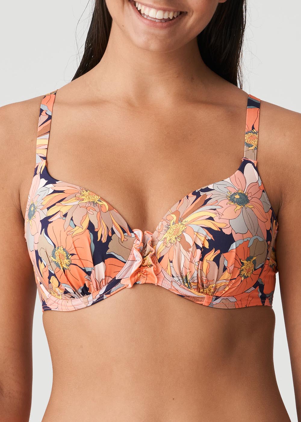 Bikini Embotant Rembourr Maillots de Bain Prima Donna Swim Coral Flower