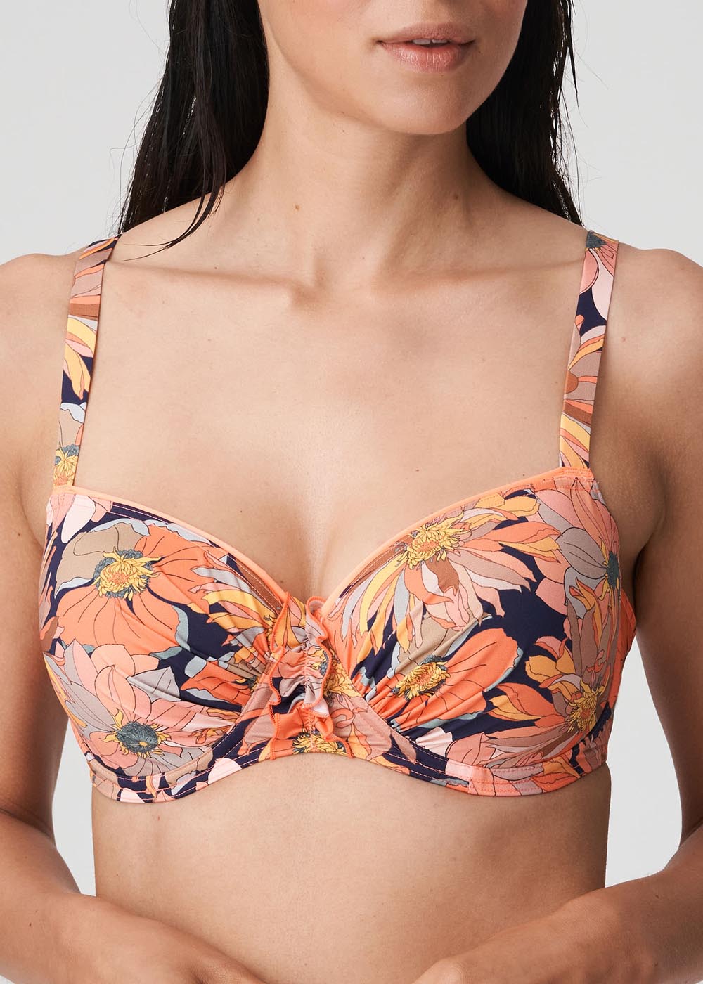 Bikini Balconnet Rembourr Maillots de Bain Prima Donna Swim Coral Flower