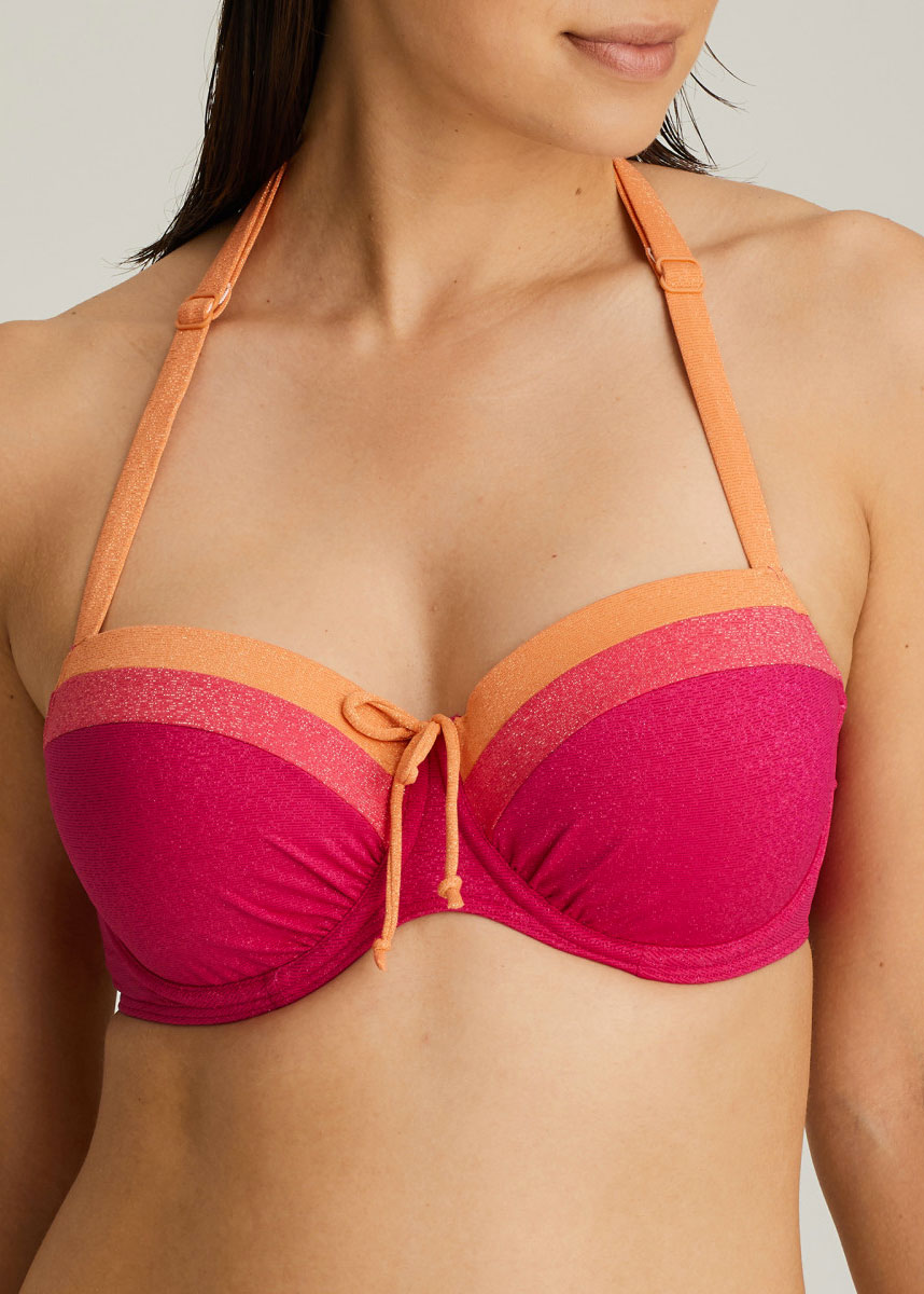 Soutien-gorge Balconnet Rembourr Maillots de Bain Prima Donna Swim Pink Sunset