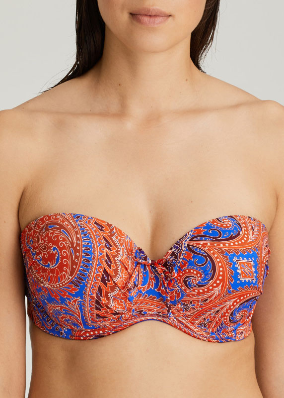 Soutien-gorge Bandeau Rembourr Maillots de Bain Prima Donna Swim Blue Spice