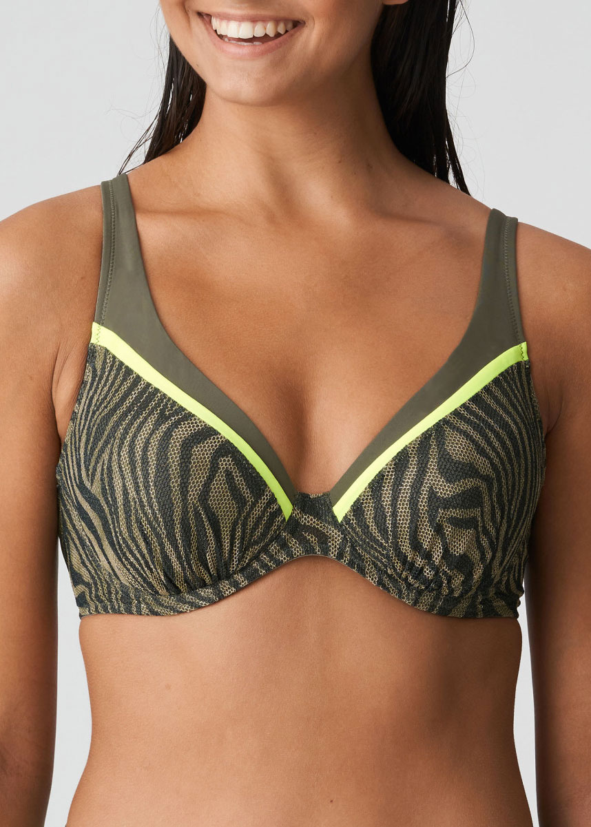 Soutien-gorge Triangle Rembourr Maillots de Bain Prima Donna Swim Fluo Jungle