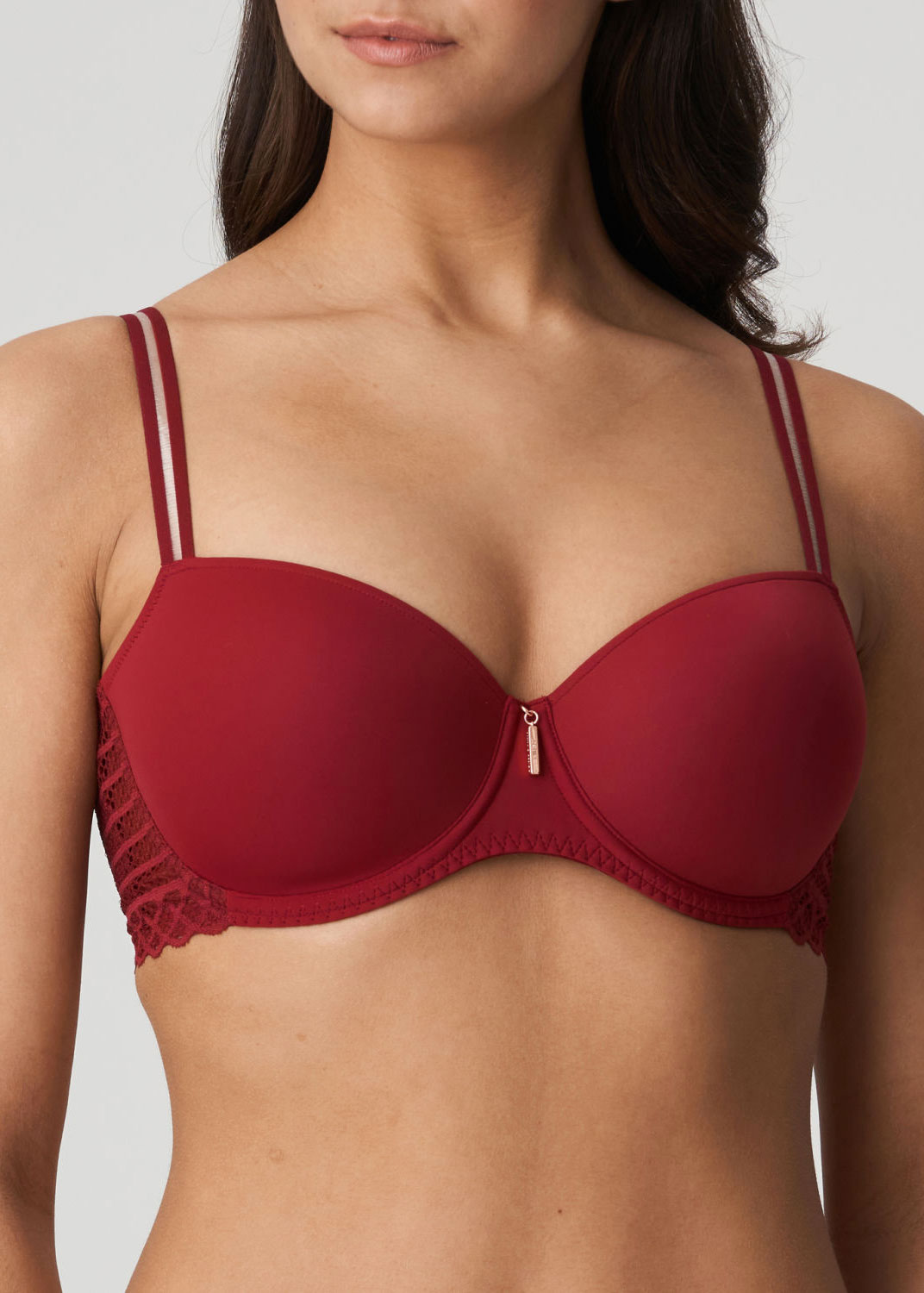 Soutien-gorge Rembourr Balconnet  Armatures Twist de Prima Donna Rouge Boudoir