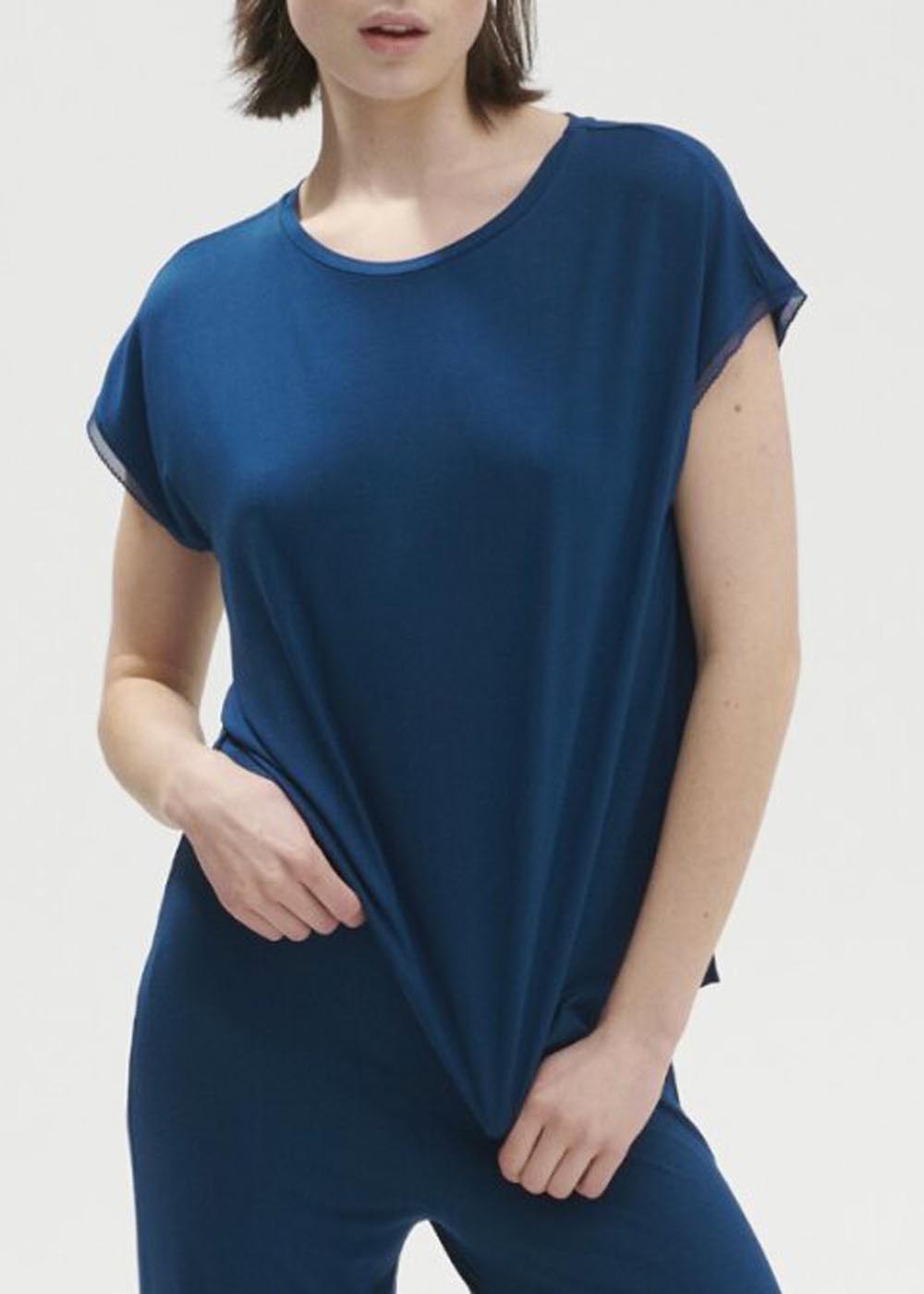 T-Shirt Simone Prle Bleu Posidon