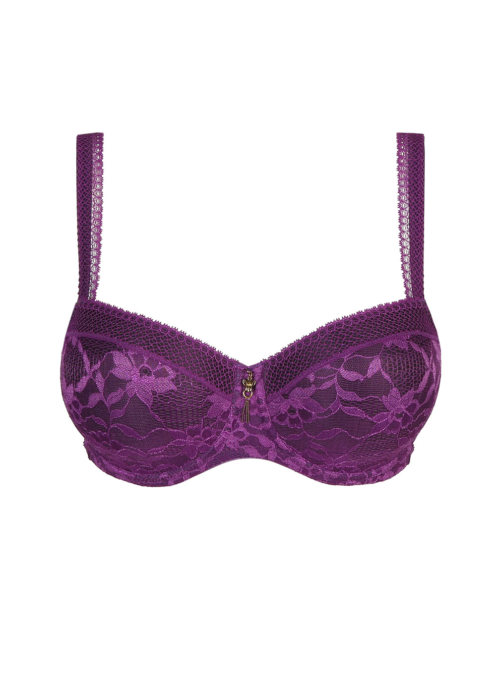 Soutien-gorge Balconnet Rembourr Twist de Prima Donna Purple Sparkle