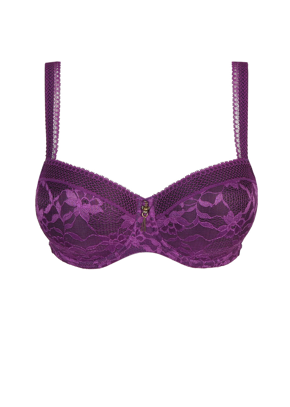 Soutien-gorge Balconnet Rembourr Bonnets Profonds Twist de Prima Donna Purple Sparkle