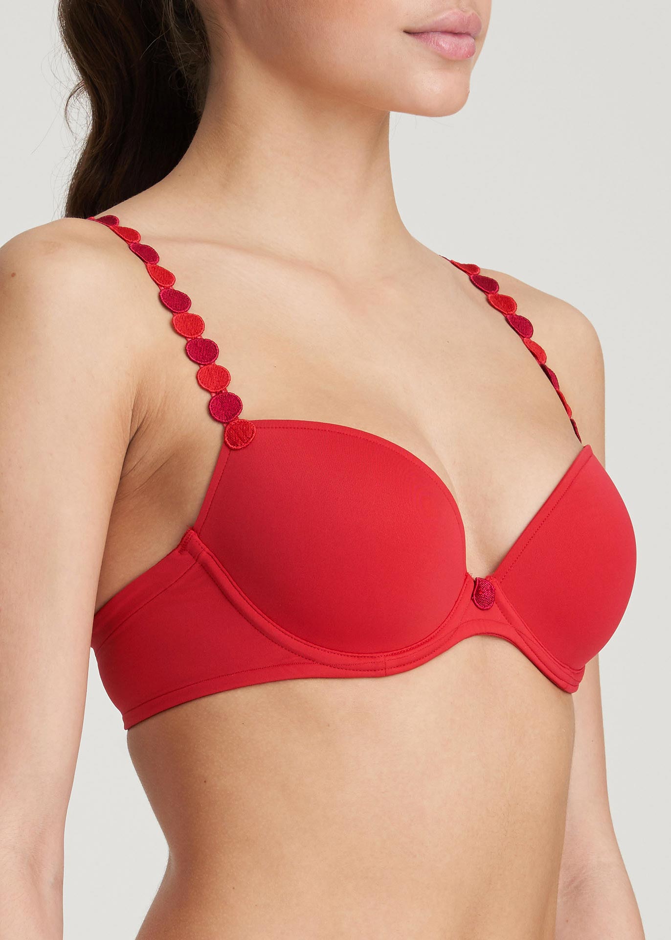 Soutien-gorge Rembourr Plongeant  Armatures Marie-Jo Scarlet