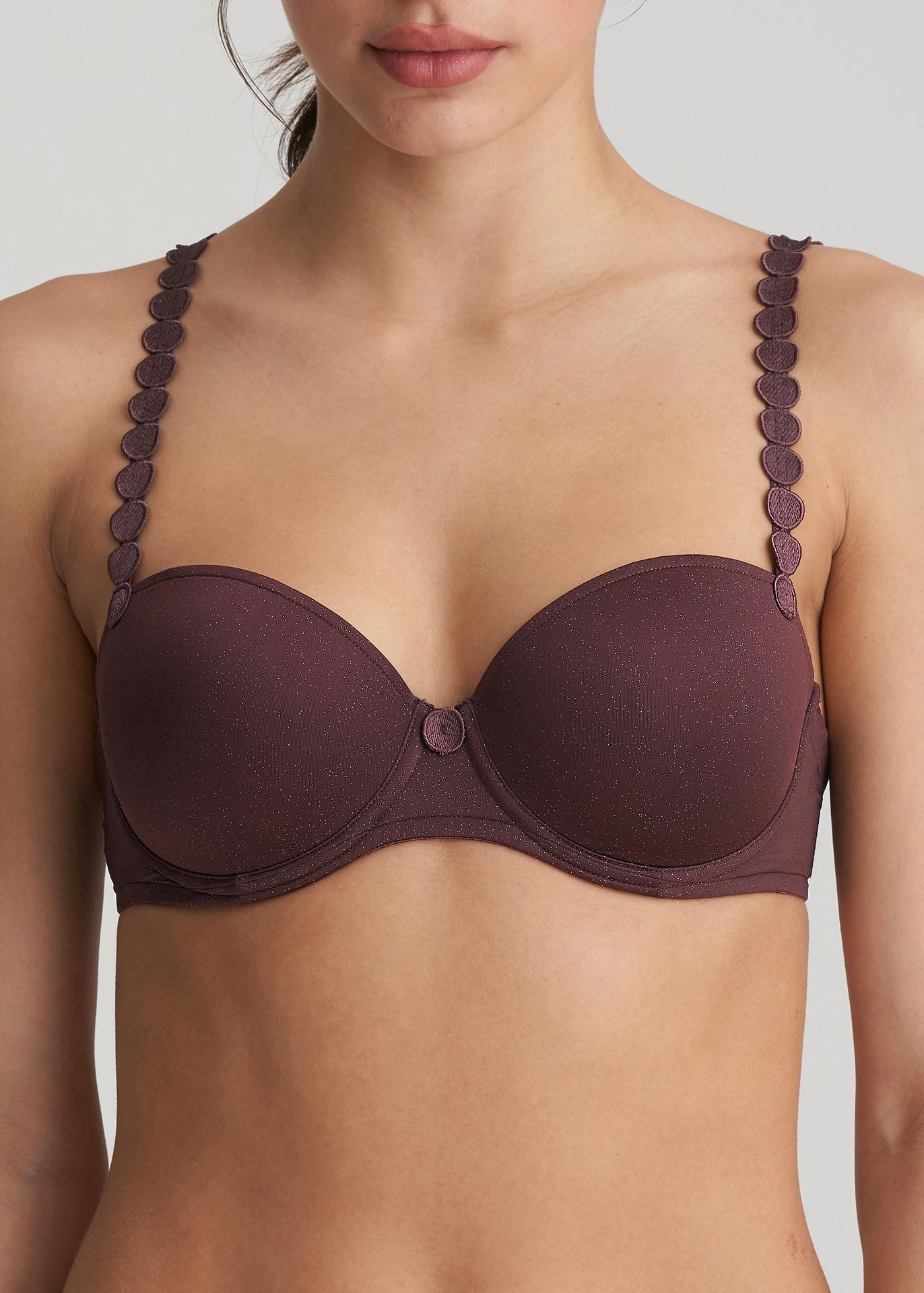 Soutien-gorge Balconnet Rembourr Marie-Jo Aubergine