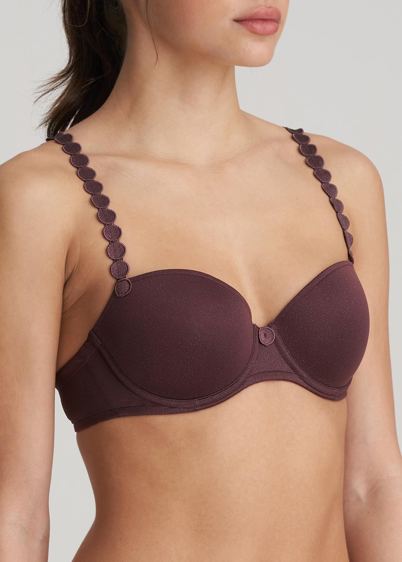 Soutien-gorge Balconnet Rembourr Marie-Jo Aubergine