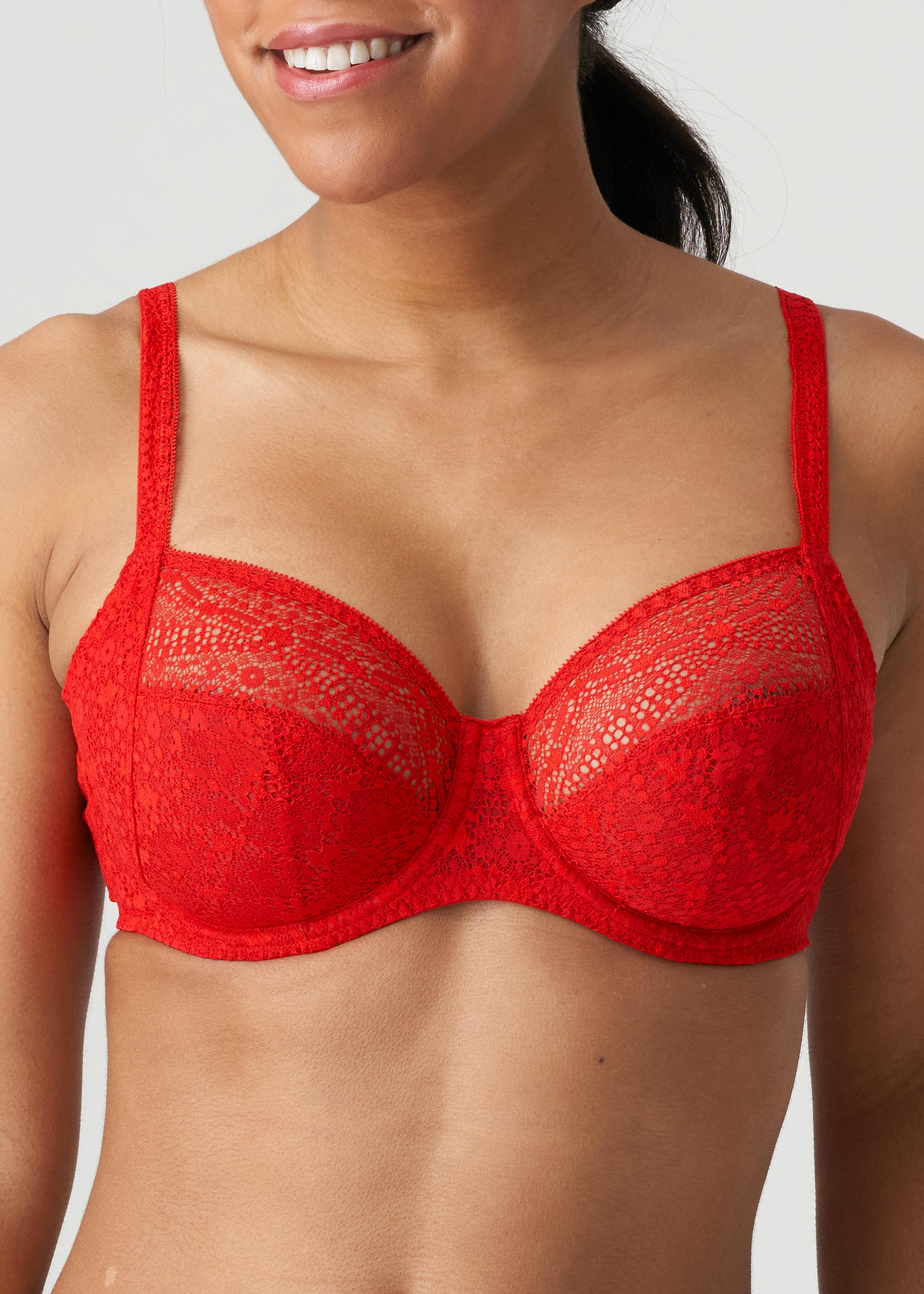 Soutien-gorge Embotant  Armatures Twist de Prima Donna Rouge