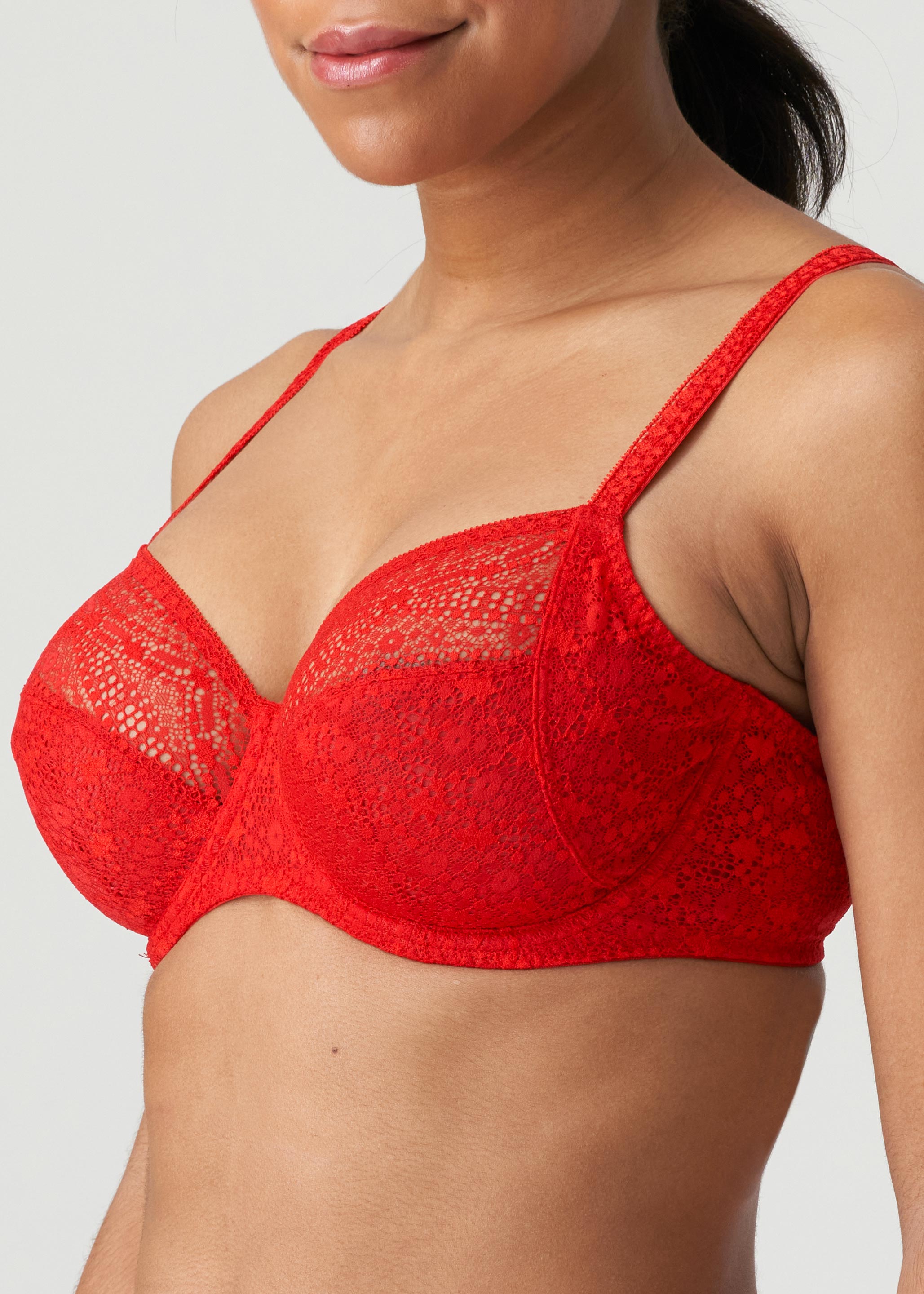 Soutien-gorge Embotant  Armatures Twist de Prima Donna Rouge